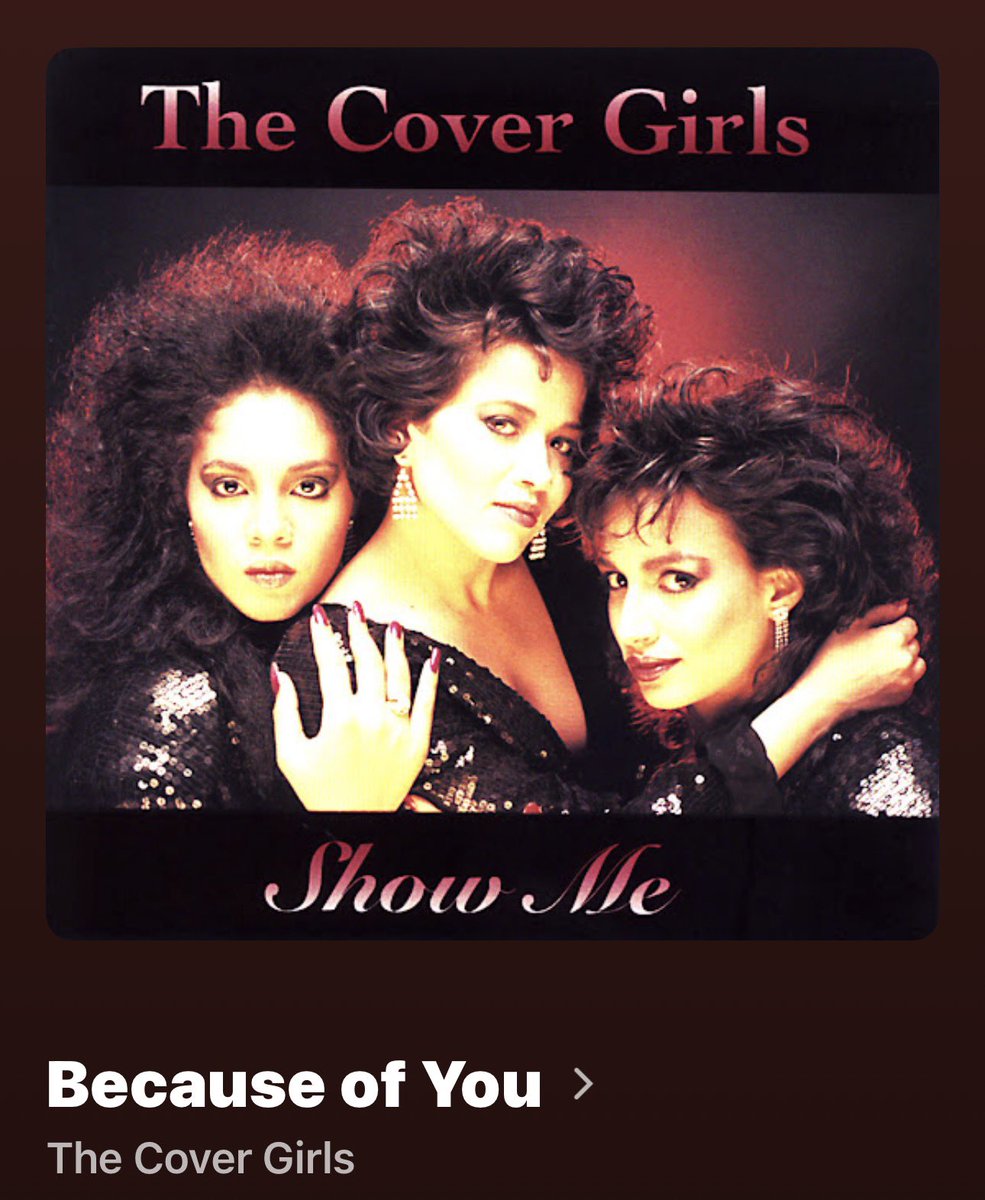 DaniHealz333's tweet photo. ❤️💫🎶✨”Because Of You” The Cover Girls (1986) #thecovergirls #oldschool #music #songoftheday #fyp https://t.co/lnXDnAymnc