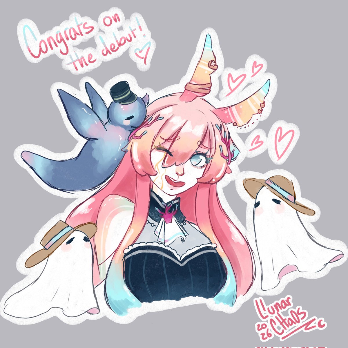 🪷 Debut Concluded! 🪷

Thank you dear Polterguests for the amazing debut, for everyone who tuned in, lurked and passed by I just wanted to say that I truly appreciate you! Always do 🩷

VOD is up for everyone to watch! 
,,, thank you again

🎨: <a href="/LlunarChaos/">Chaos🌙✨ Vgen comms are open! ✨🌙</a> 
#vtuber • #ENVTuber