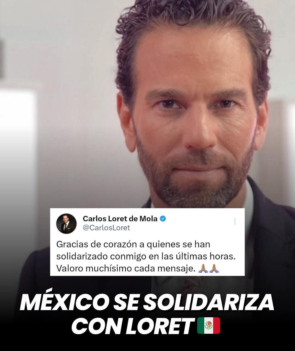 OLA DE APOYO A LORET TRAS AMENAZAS

<a href="/CarlosLoret/">Carlos Loret de Mola</a> rompió el silencio luego de recibir amenazas directas por parte de Pedro Segura, empresario y excandidato, quien lanzó mensajes abiertamente intimidatorios contra el periodista tras las investigaciones y señalamientos que Loret ha