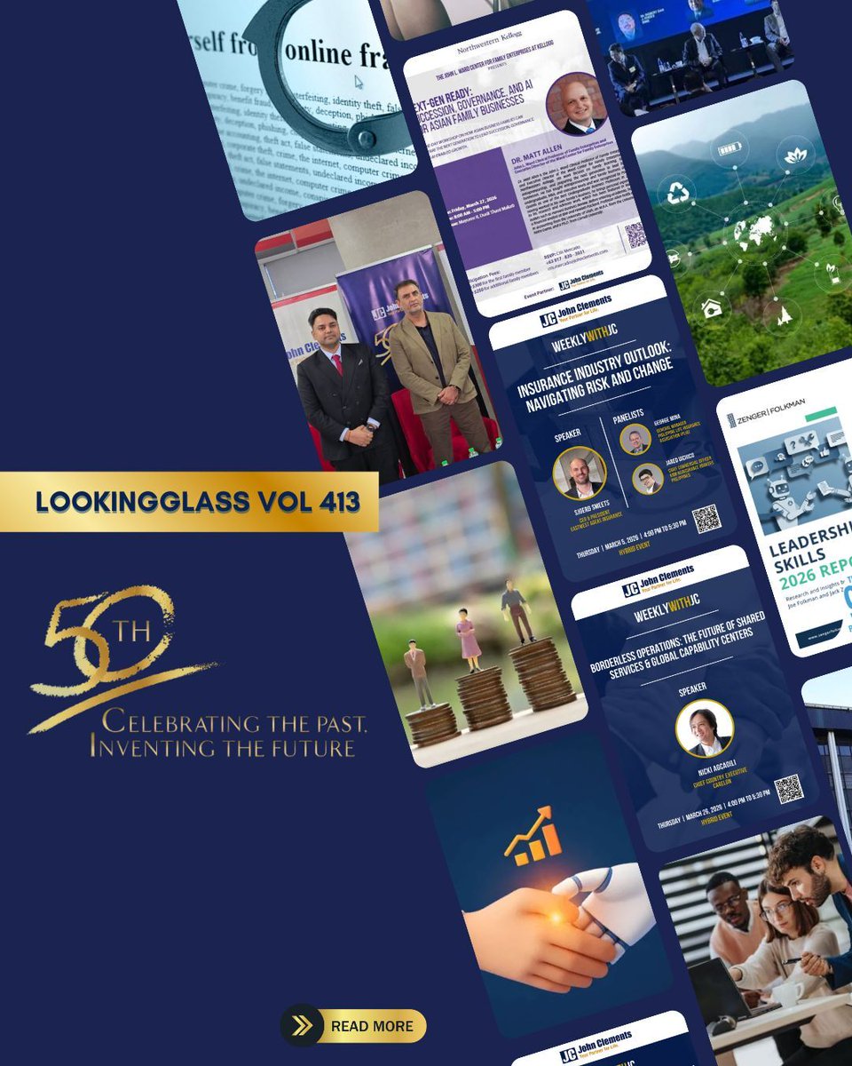 johnclementsph's tweet image. Stay ahead with The Lookingglass Vol. 413! Explore 2026 insights on business, leadership, and careers. 

📖 Read the full issue here: na2.hubs.ly/H03YDR_0

#Leadership #FintechPH #CareerGrowth #Hiring #FutureOfWork #JohnClements #Lookingglass #FamilyBusiness