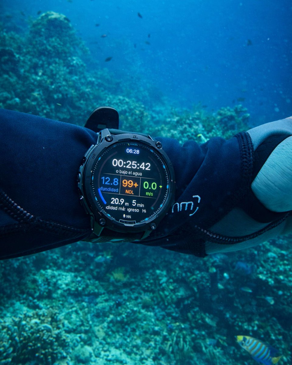kospet_official's tweet photo. ๐คฟ Linger longer in the waters you love with TANK T4.
For gauge diving, real-time NDL depth metrics help you track your no-decompression limit as depth changes. ๐ The sea is calling. Are you ready to dive in? ๐
#KOSPET #TANKT4 #Diving #GaugeDiving #OutdoorSmartwatch #Smartwatch #WaterproofSmartwatch #UnderwaterAdventure