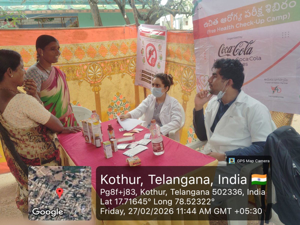 visionngon's tweet photo. Health Camps organised at Kothur village Mulugu Mandal Siddipet District Telangana around 300 people benefited from this Camp.
#healthcare 
#heaforall
#healthylifestyle 
#healthiswealth2026 
#HealthIsTheGreatestWealth https://t.co/gdkRVWHiiV
