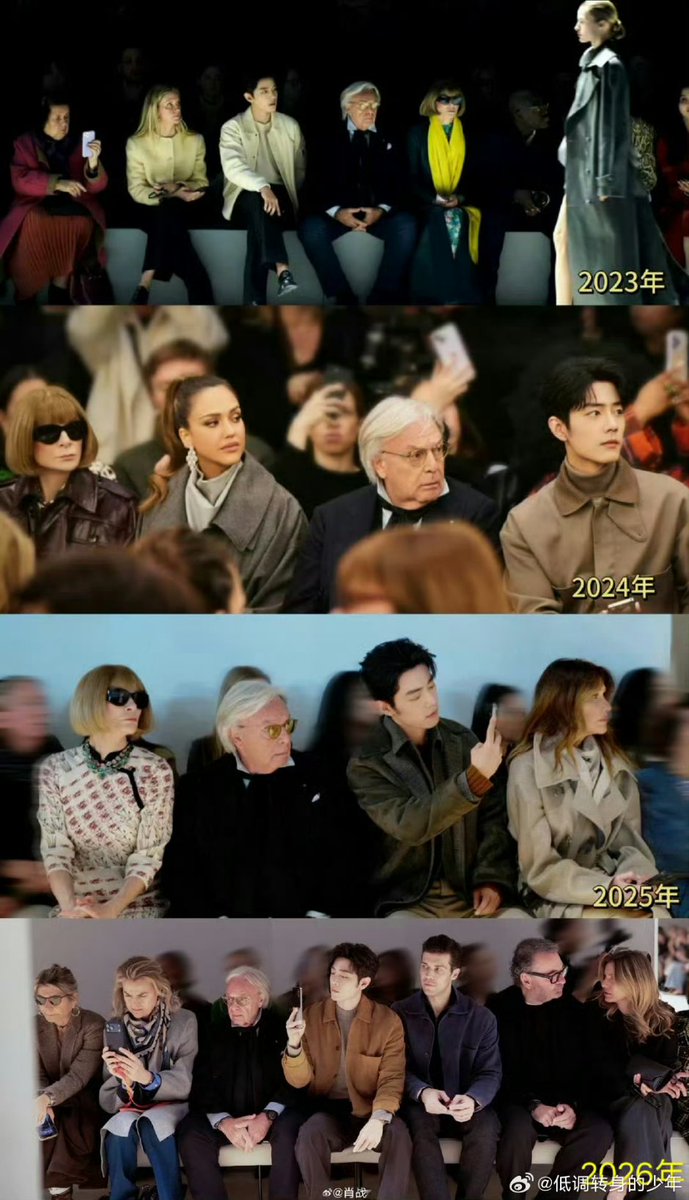 wu_ra57608's tweet photo. ภาพแห่งการครองตำแหน่งสูงสุด 4 ปีของการระเบิดความนิยมใน MFW 2023-26 ในฐานะโฆษกระดับโลกของ 2 แบรนด์ Gucci และ Tods ที่ให้เกียรติสูงสุดนั่งฟรอนต์โรว์เคียงข้าง CEO ทั้งสองแบรนด์พร้อมการดูแลระดับพรีเมียมทุกปีที่เข้าร่วม ท่ามกลางความรักของแฟนๆมากมายที่ไปยินดีและความภูมิใจของแฟนๆทั่วโลก https://t.co/Mpkq2oAw2N