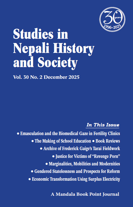 Studies in Nepali History and Society (SINHAS) tweet media