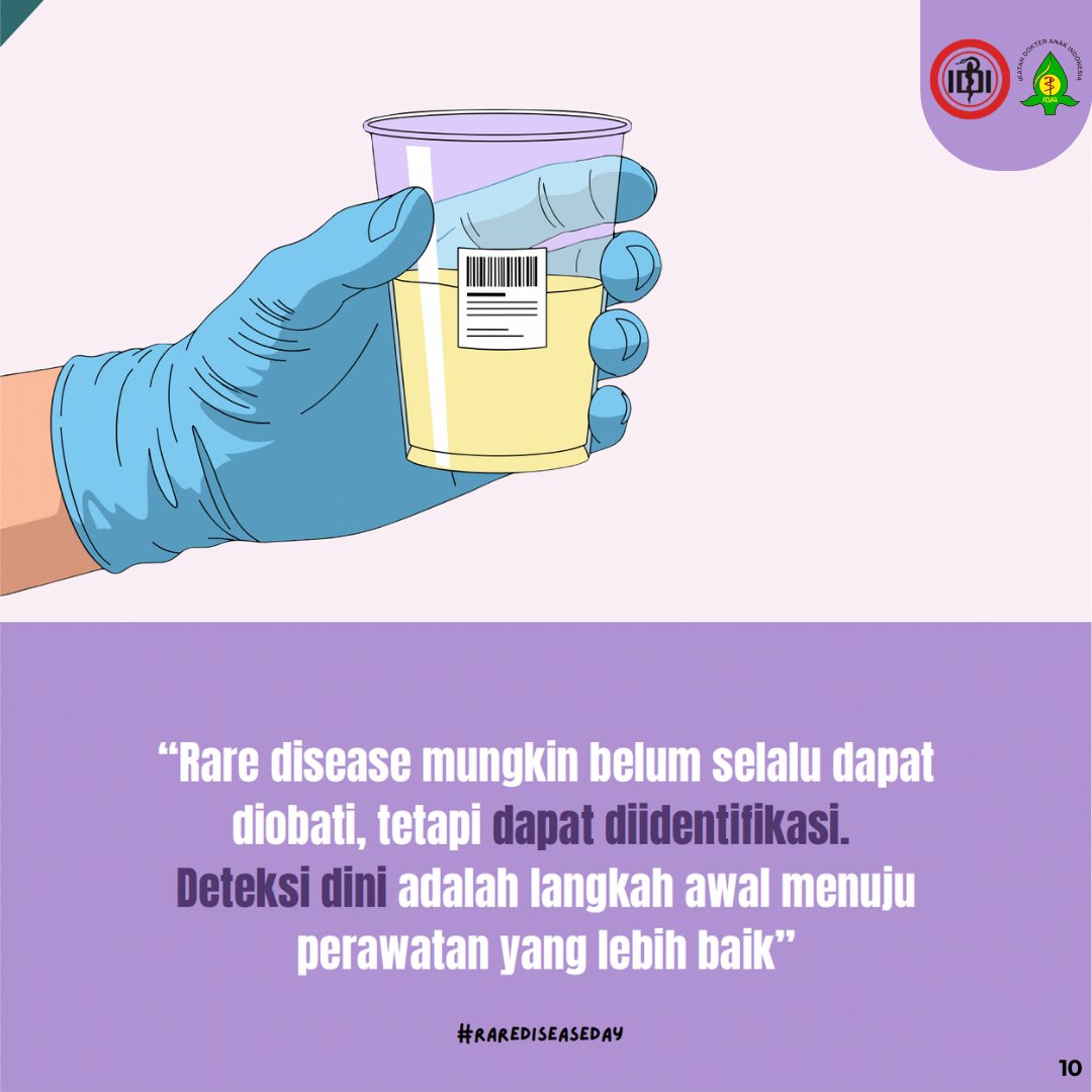 idai_tweets's tweet image. Tema Hari Penyakit Langka 2026, “More Than You Can
Imagine”, mengingatkan kita bahwa penyakit langka sebetulnya “tidak langka” karena jenisnya yang banyak dan memengaruhi lebih dari 10% penduduk dunia.

Simak infografis berikut untuk info lebih lanjut! 

#IDAI