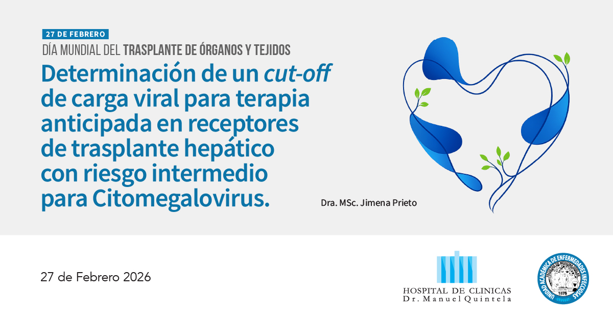 27 de febrero
Día Mundial del #Trasplante de #Órganos y #Tejidos 🫁🫀👁️
👇
infectologia.edu.uy/divulgacion-me…
...
<a href="/JimenaPrieto5/">Jimena Prieto, MD, MSc.</a> 

#infectologia #diamundialdeltrasplante