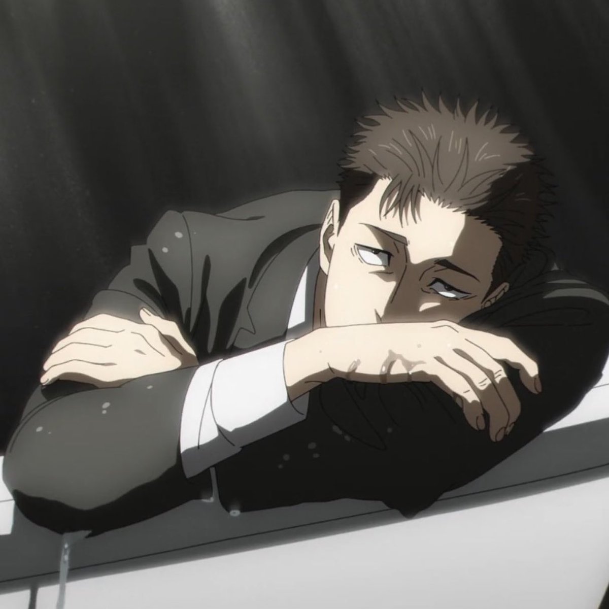 ผมจะไปเที่ยวกับเพื่อน กลับดึกนะวันนี้

อืม

อืม? แค่อืมเนี่ยนะ ไม่คิดจะหึงเลยรึไง

ถ้าพี่หึงหรือวอแว พี่ก็กลัวนาโอยะจะรำคาญตาแก่แบบพี่ แล้วทิ้งพี่ไป 

…

พี่ไม่อยากให้เราเบื่อพี่นี่น่า..

…(บ้าเอ๊ย ตัดพ้อน่ารักชะมัด)

…(หน้าแดงด้วย ลูกอ้อนได้ผลแหะ หึ เด็กน้อย)