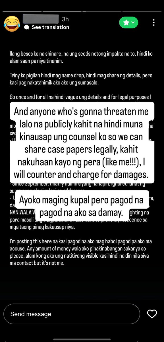 AwkwrdRiceballs's tweet photo. Feb 18: While ignoring our urgent messages, the individual was active on social media—posting lengthy "explanations" to a select audience (CF) instead of providing accountability.

​Feb 19: After being informed of the official blotter we filed, they suddenly reached out. Despite this acknowledgement, no funds were transferred and legal demands remain ignored. 

Silence is a choice. Evasion is a choice.