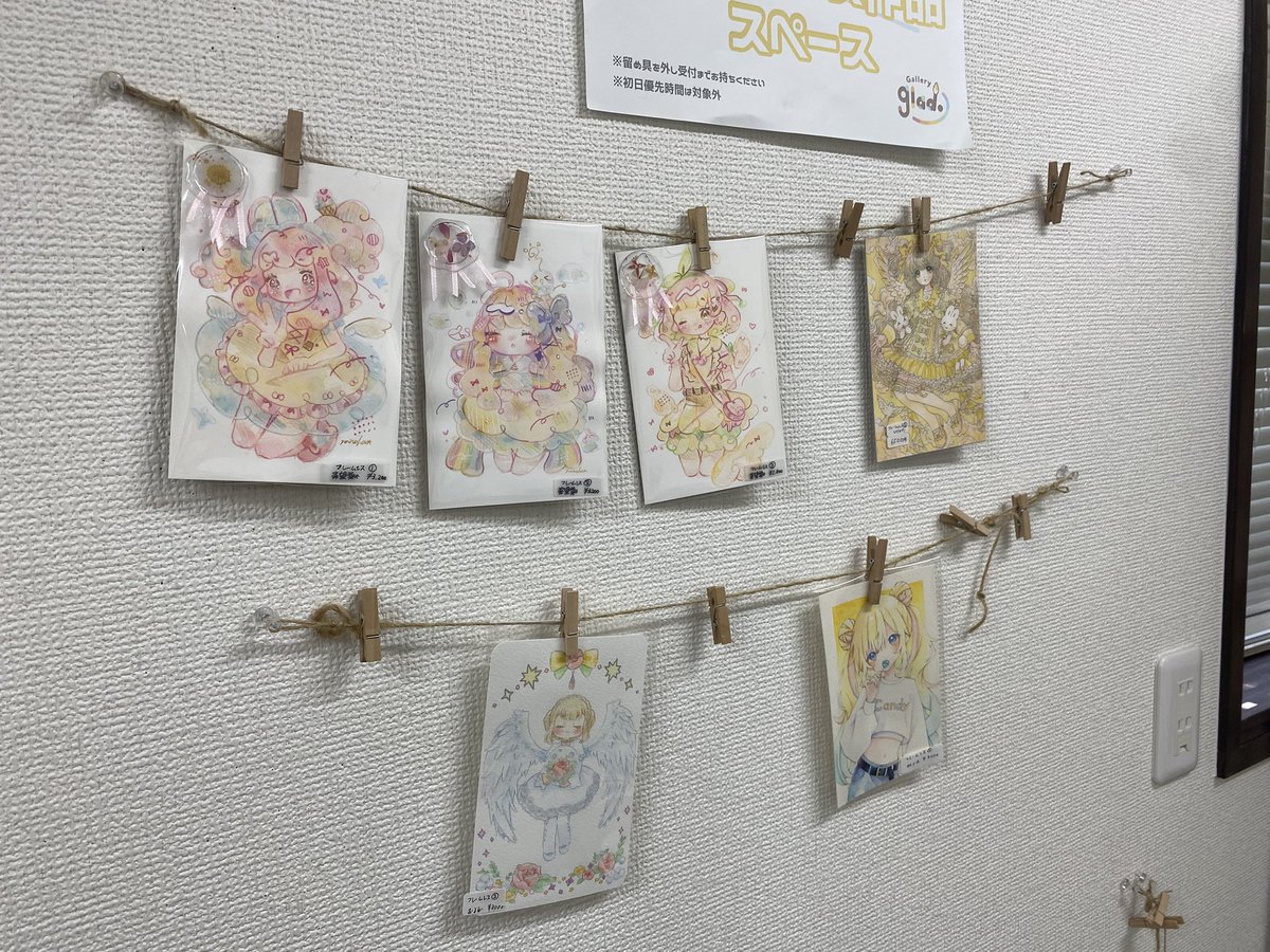 パステルカラーの魔法展2 🦄💫
6日目開廊しております✨

現地・通販共によろしくお願いいたします✨