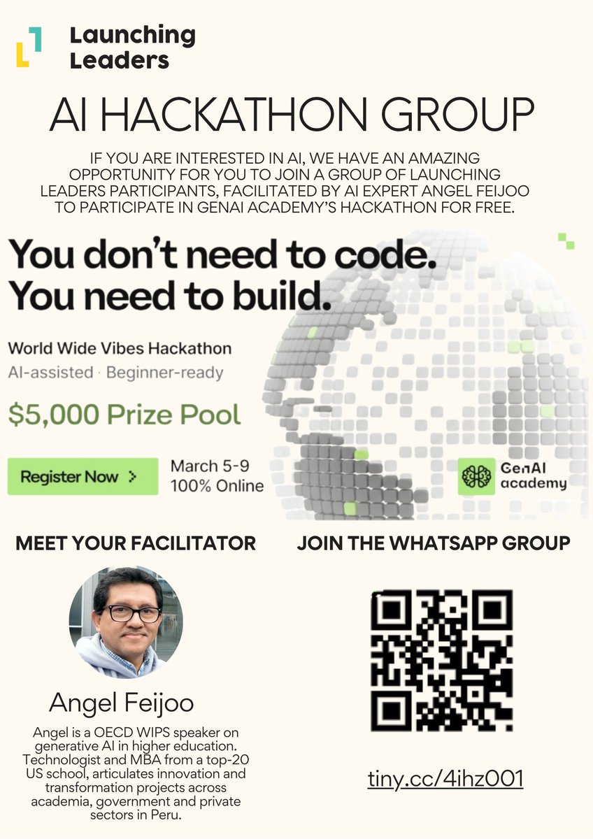 LaunchingLdrs's tweet photo. If you are interested in AI, we have a great opportunity for you! https://t.co/Y9I4GrXNPS