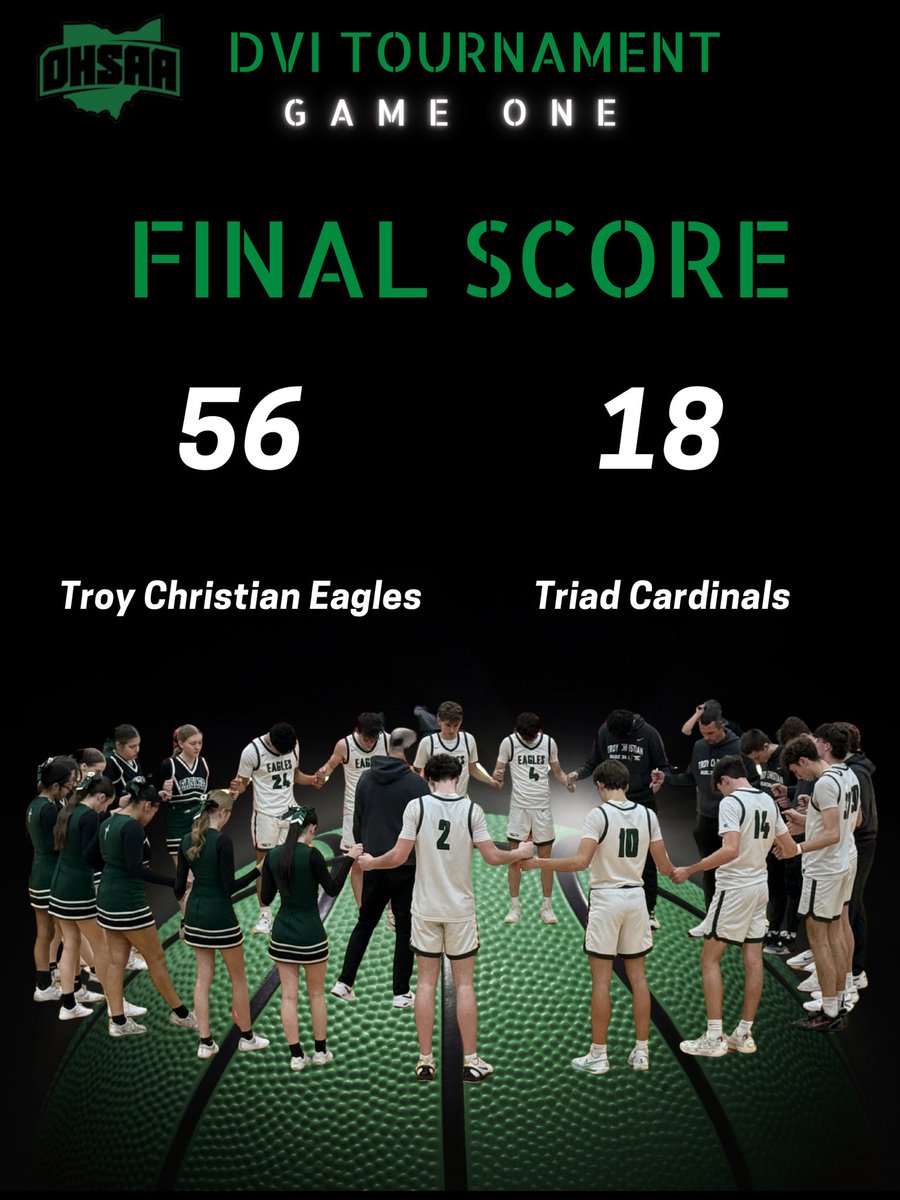 EAGLES TAKE GAME 1 🦅🔥

The Eagles secure the W in Game 1!

Noah Fecher led the way with 14 points, setting the tone early.

Double digits for Brennan Hochwalt and Austen Taylor. 
Strong start. One down. Let’s keep building. 💪🏀
#wearetc #tchoops