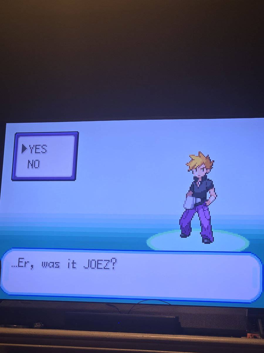 Guardgrl24's tweet photo. @RealShelfy @swillysports @Jolly_Olive 

Got Pokémon FireRed for my husband on the Switch. Thanks for the inspiration on the name 😂 https://t.co/Nl4pnPItfP