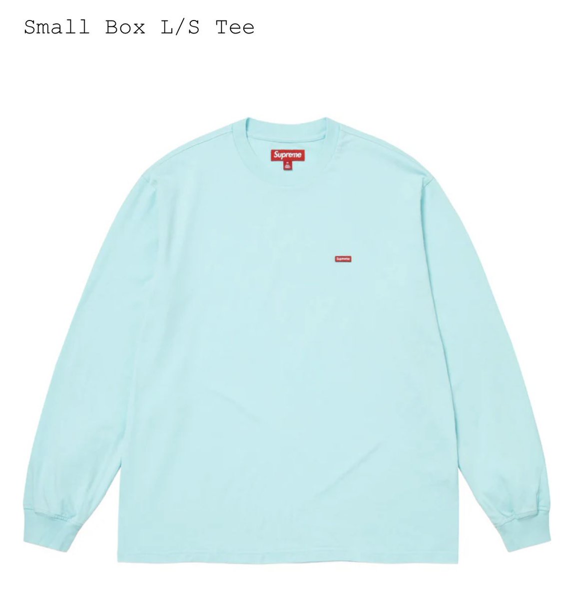 supremeで珍しくプレミアついてるsmall box L/S teeが発売(再販