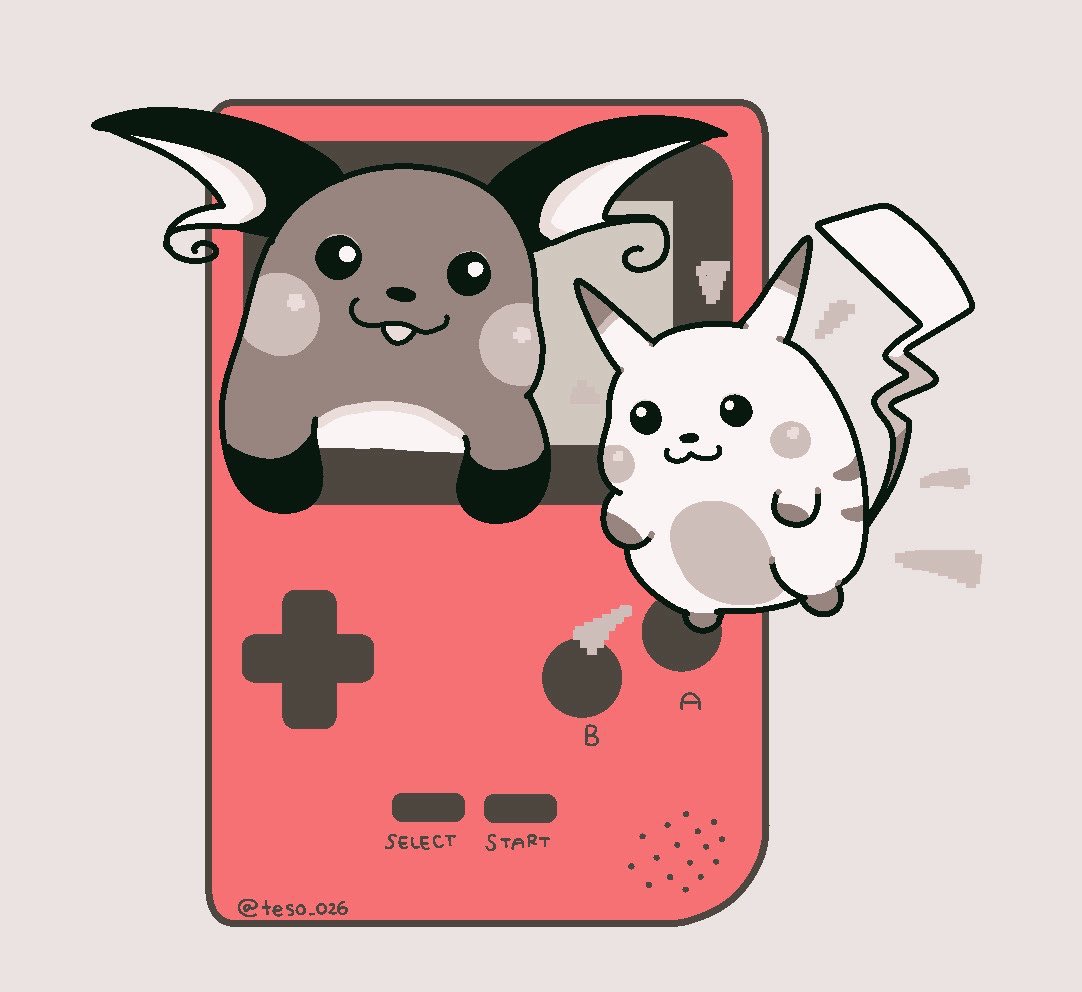 2月はライチュウの日で始まってポケモン・デイで終わるから毎年楽しい🎶
 #今月描いたねずみを晒そう