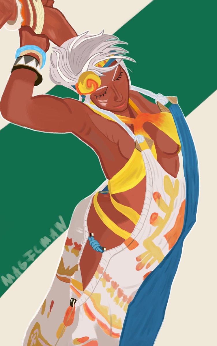 Black History Month Painting 3 
Elena
#StreetFighter #Elena