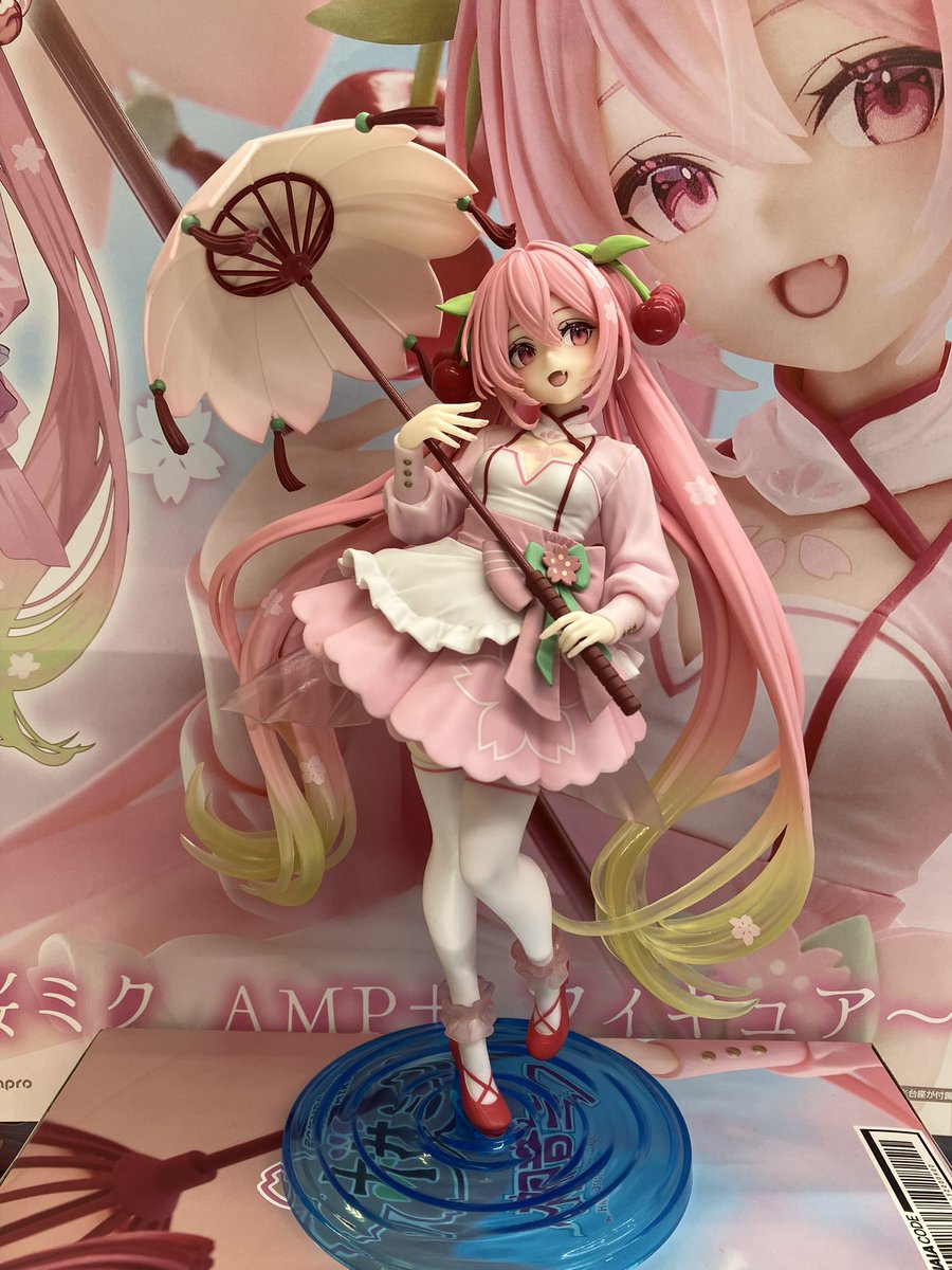 プライズ】新景品🌸 桜ミク AMP＋ フィギュア～桜ドレスver.～が登場