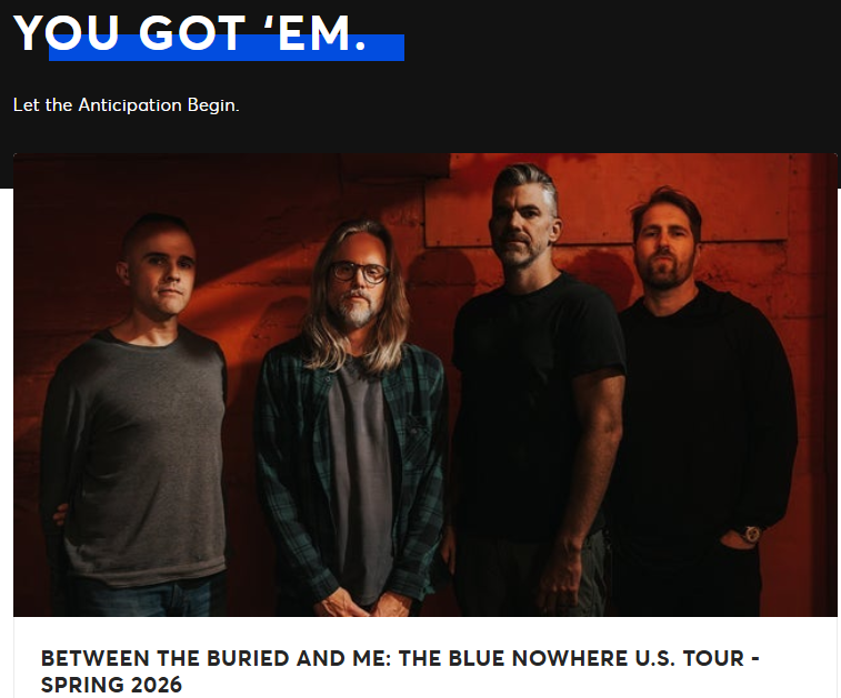 Threeuhh's tweet photo. All I ask is they play Slow Paranoia, I need it. That's it. Super excited for them to be back and too see them this May 🫡 https://t.co/cedh2TR6tQ