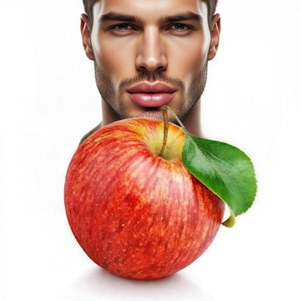 Mírate:  
ácido como para hacer temblar,  
dulce como para caer rendida,  
jugoso como para no querer soltar jamás… 🍎😏