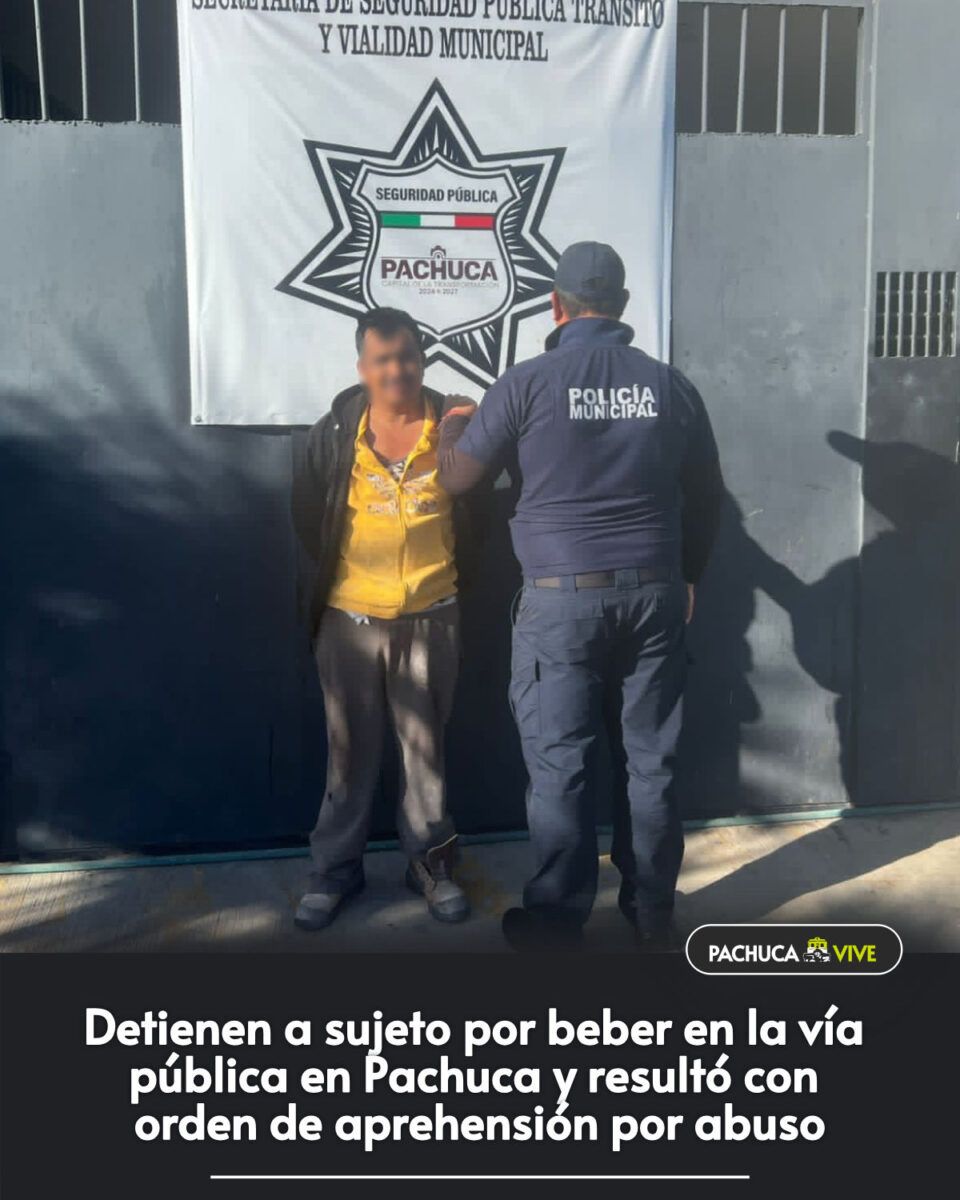 🚨 Detienen a sujeto por beber en la vía pública en Pachuca y resultó con orden de aprehensión por abuso
➟ pachucavive.com/?p=101805
