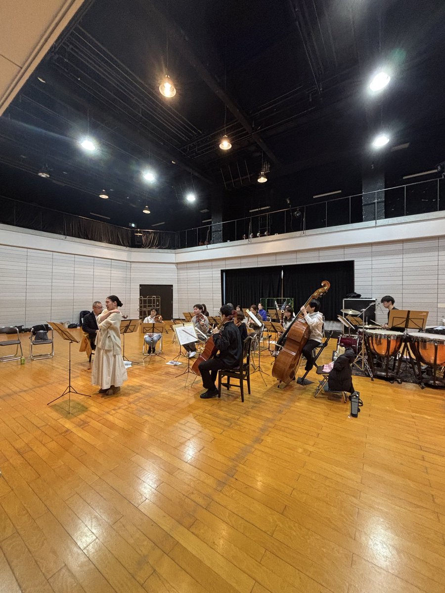 kyophil's tweet photo. 🎻✨明日の公演に向けて、練習が始まりました！✨🎶

📅2026年3月1日（日） 🕜13:30開演（13:00開場）

🎼関西東急キッズイベント 京フィル 『Q＆Aコンサートと楽器体験しよう』
📍心斎橋パルコ 14F 「SRACE14」 ※心斎橋オーパではありませんのでご注意ください

みなさまのご来場を心よりお待ちしております😊

#関西東急会　#京フィル