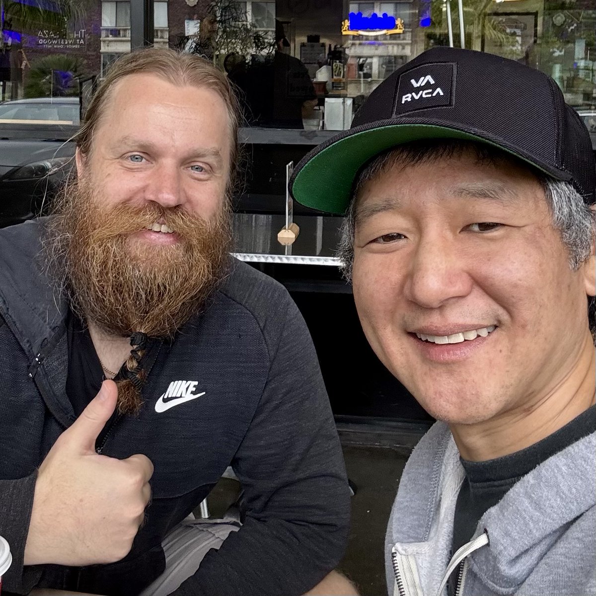 10+ years later—reunited with Ed at Starbucks in LA  ☕ Lives changed, but the vibe? Still perfect. Great connection, no awkwardness. Grateful for friends like this.
#LosAngeles #Reunion #OldFriends #CoffeeVibes