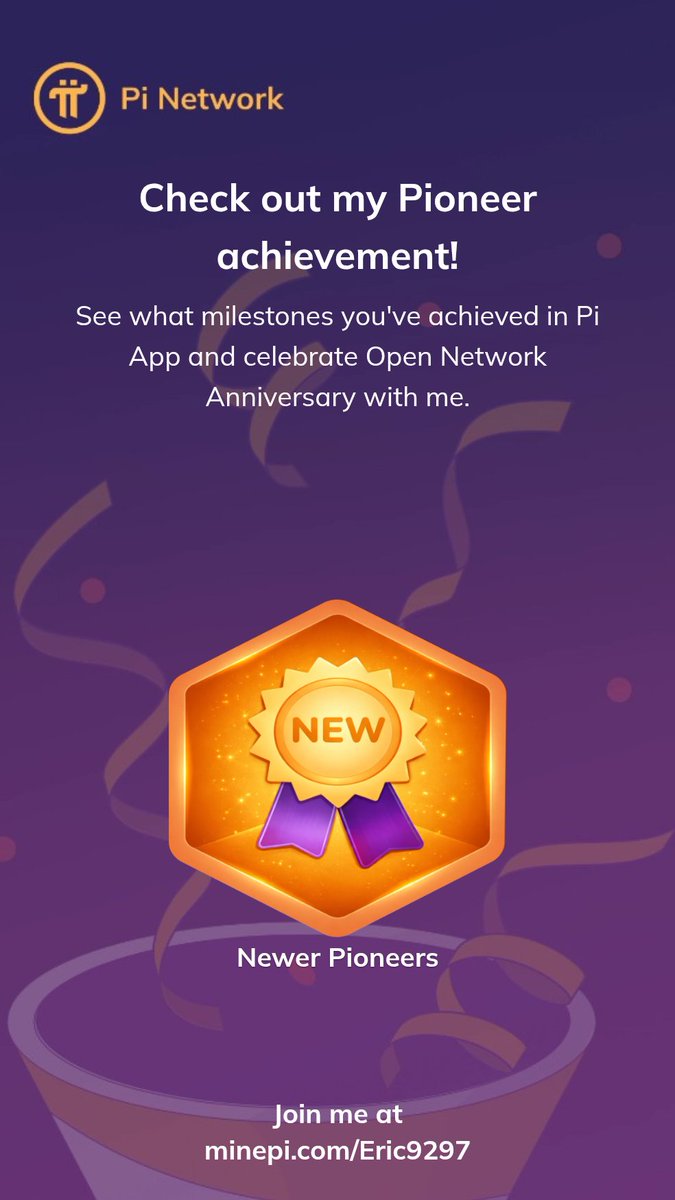 enj092884's tweet photo. Post your badge on a social media platform (Fireside Forum, X, Instagram, etc.) using #PiOpenNetwork. After sharing, return here and submit your post link to enter the raffle. https://t.co/KTwoko3WZA