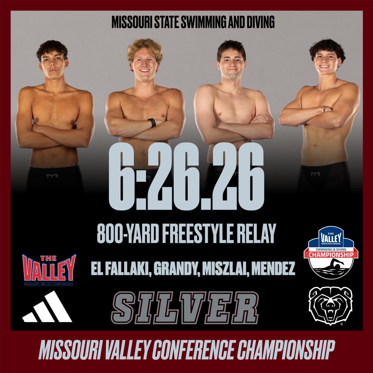 Missouri State Swimming & Diving tweet media