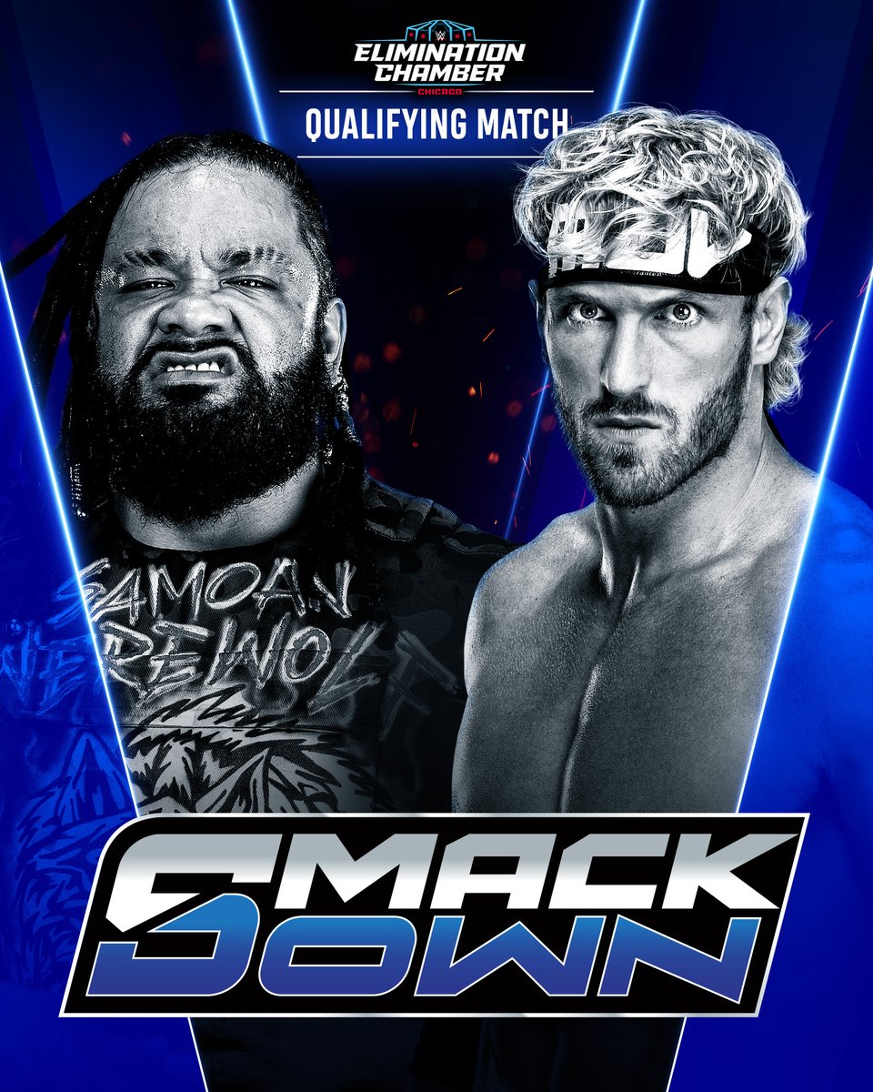 We're getting <a href="/jacobfatu_wwe/">Jacob Fatu</a> vs. <a href="/LoganPaul/">Logan Paul</a> in an Elimination Chamber Qualifying Match TONIGHT on #SmackDown! 👏