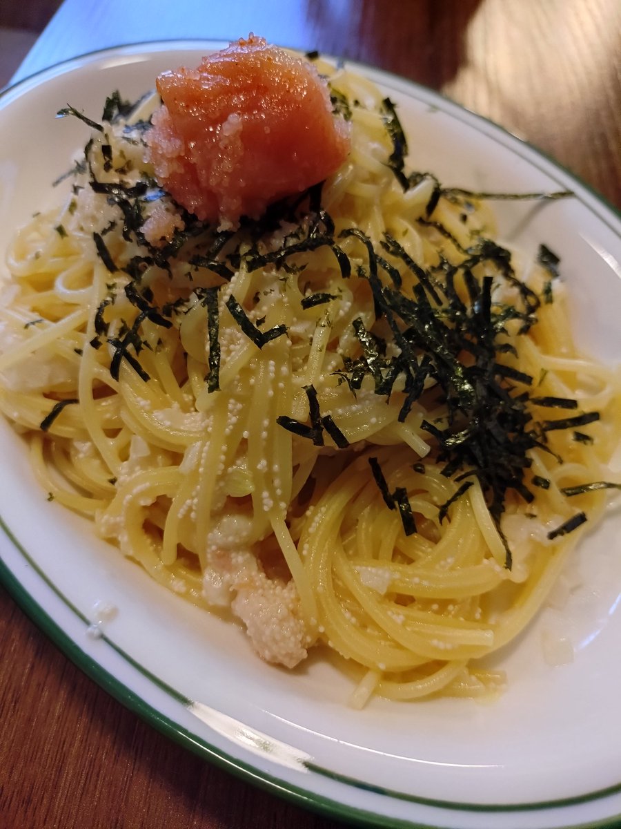 nm0001's tweet photo. Creamy Pasta with Spicy Cod Roe. Good Morning!
朝明太子パスタ
#pasta #パスタ #breakfast #朝食 #朝パスタ https://t.co/i11fmoEDbe