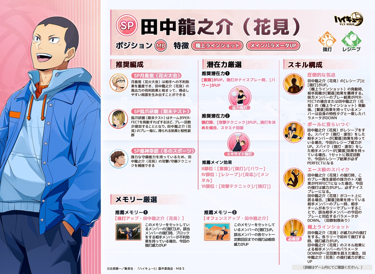 SPメンバー紹介📝】 🌸SPメンバー「#田中龍之介（花見）」をご紹介し