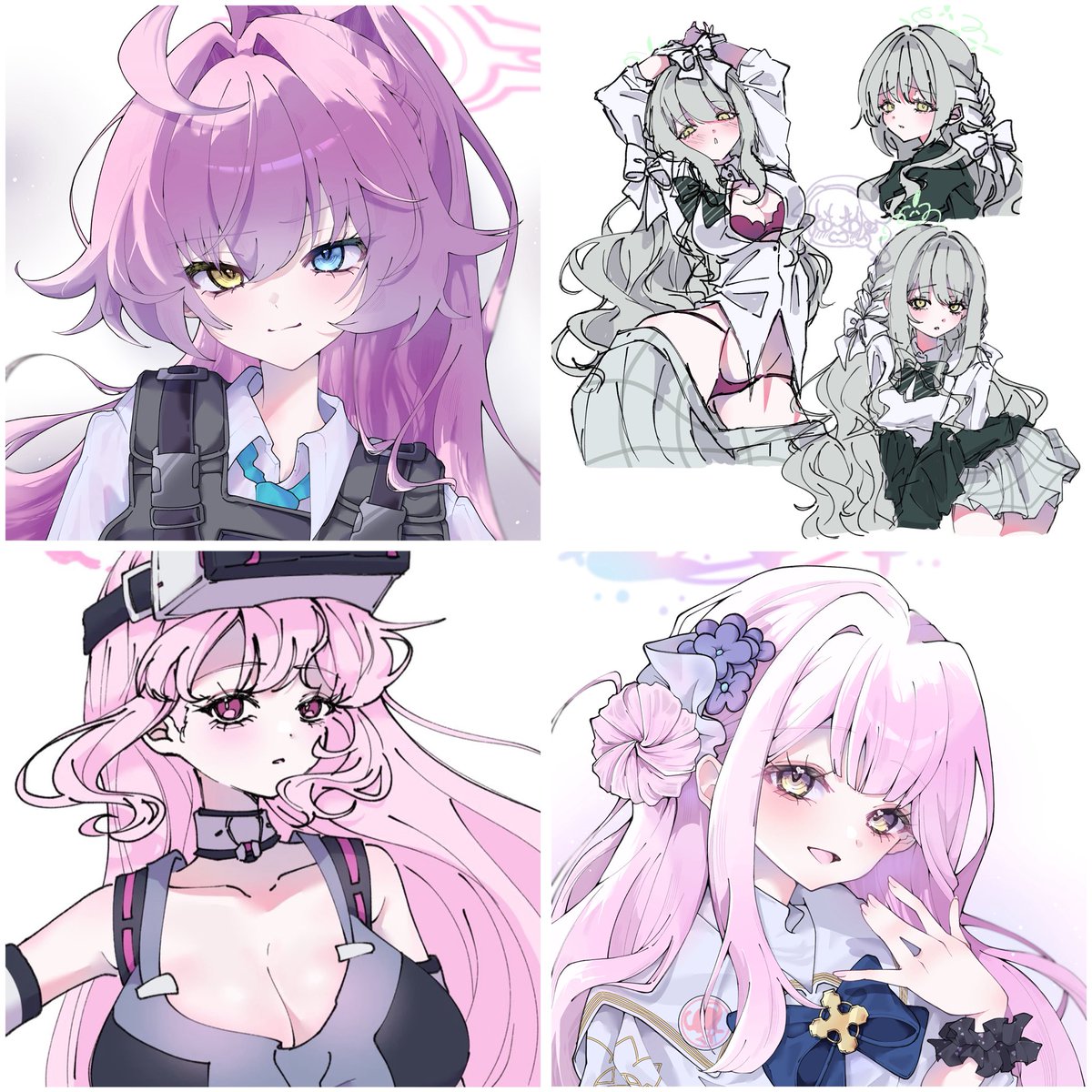 今月描いた絵を晒そう ほとんど未完成だけだ、今月はめっさ描いた