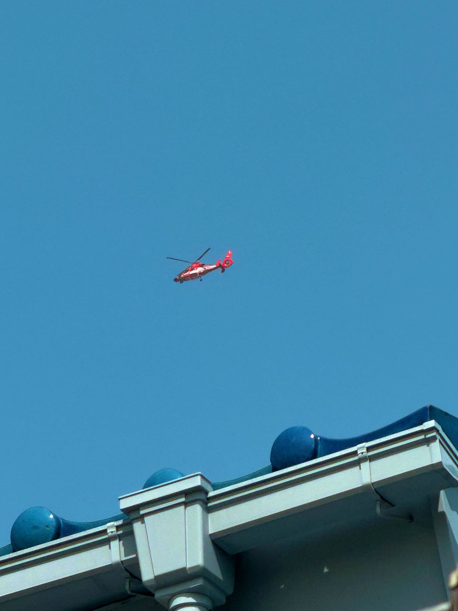 上空にドクターヘリ🚁 奥多摩方面 事故かな…🤔💭