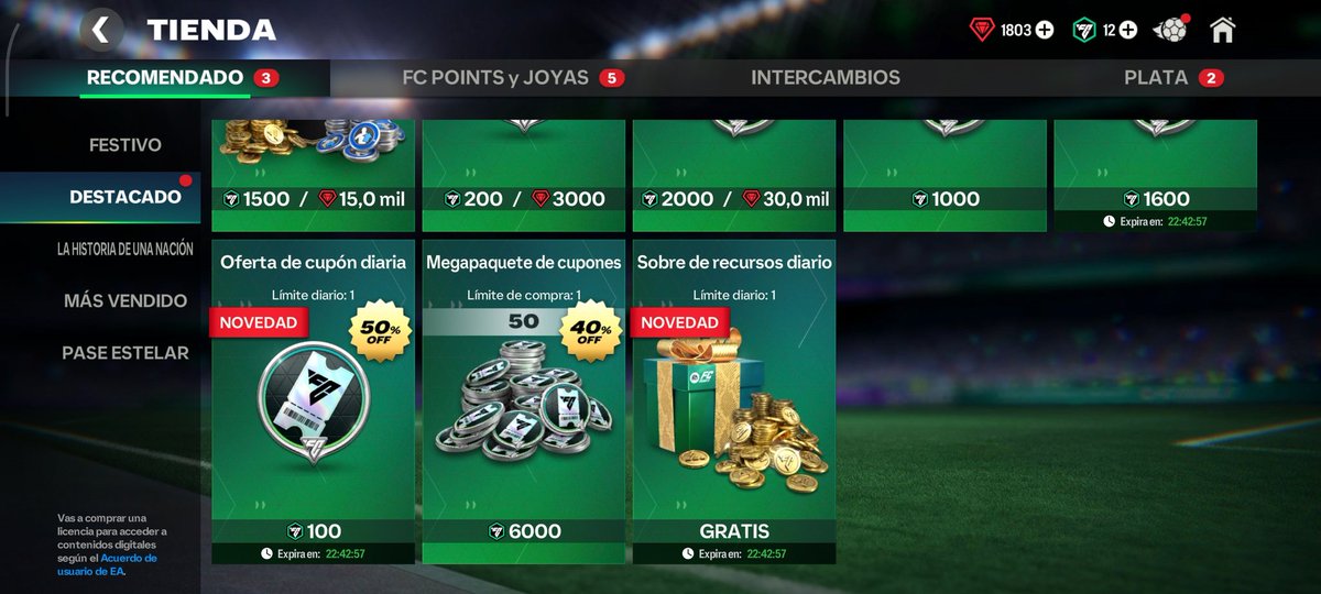 JhOnAtn070's tweet photo. Está oferta de 6k de FC points es semanal, mensual o como es? @tutiofifa @Sappurit @MadridistaaFC https://t.co/uSJFIE9SjE