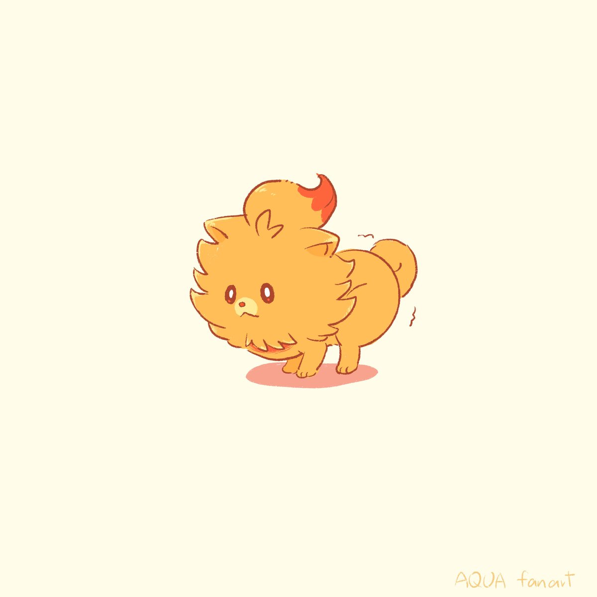 「ポムケンのふんばリーヌが見たい(ない #ポムケン #ポケモン風波」|アクアのイラスト