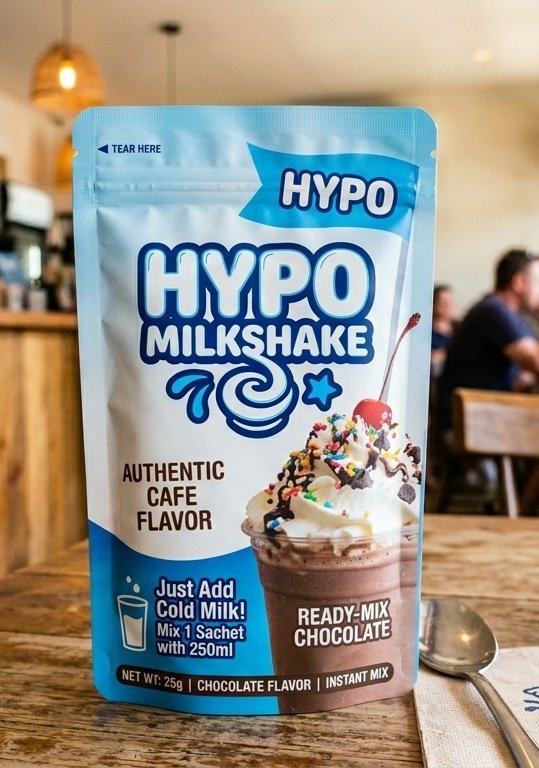 Hypo milkshake na wetin she drink nothing do am