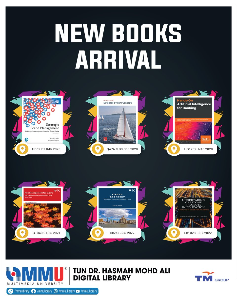 New Books Arrival @ THDL

Check it out at our library webOPAC: 
opac.mmu.edu.my