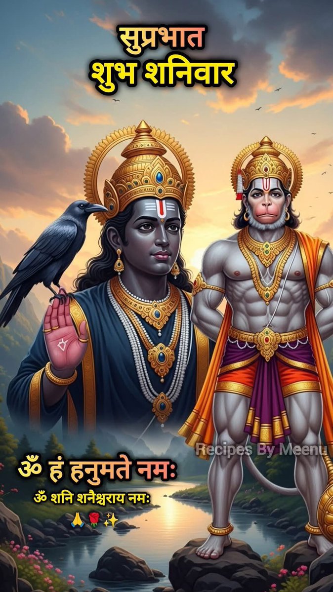 शनिवार की सुबह
हनुमान की शक्ति
और शनि देव का न्याय साथ हो।
🚩 जय हनुमान | 🛡 जय शनिदेव🙏🌹