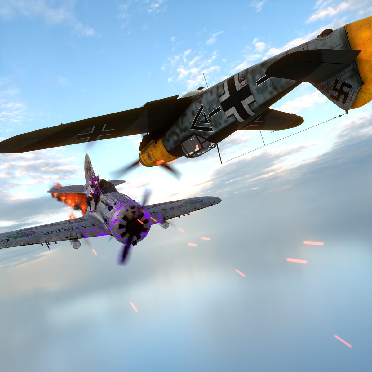 BTW aprendi a hacer skins para War Thunder lolol, no debieron de darme una computadora porque iba a salir con estas pendejadas :v jkasjasjs

(*Por si no esta claro, el que yo edite es el de latita de Monster Blanca)

#Blender3D #Furry