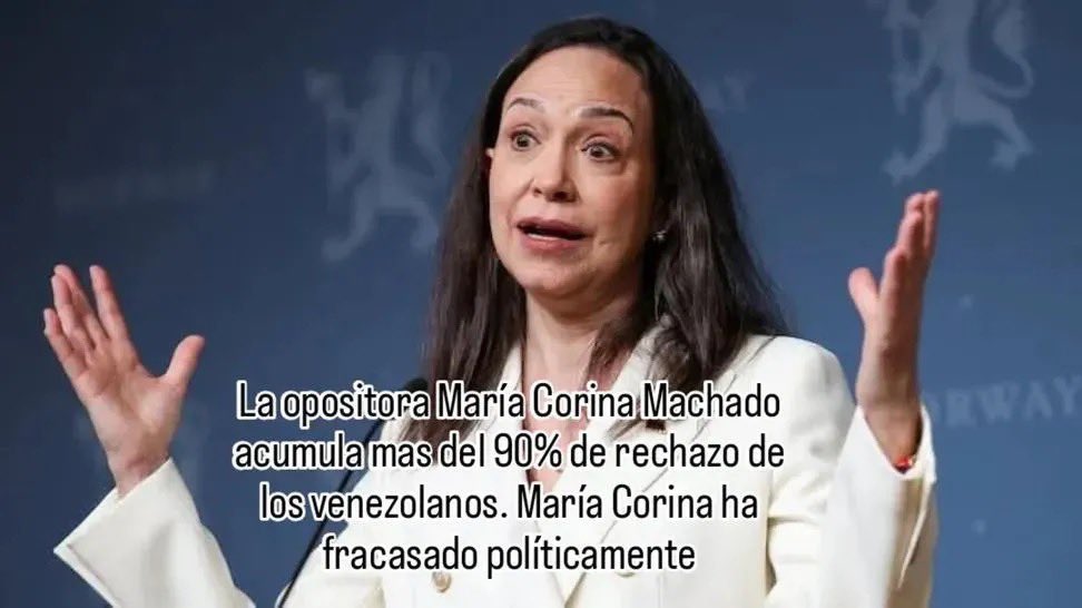 LOS NÚMEROS NO MIENTEN‼️‼️

TODOS estamos de acuerdo que Maria Corina no ha hecho un buen trabajo político ❌❌