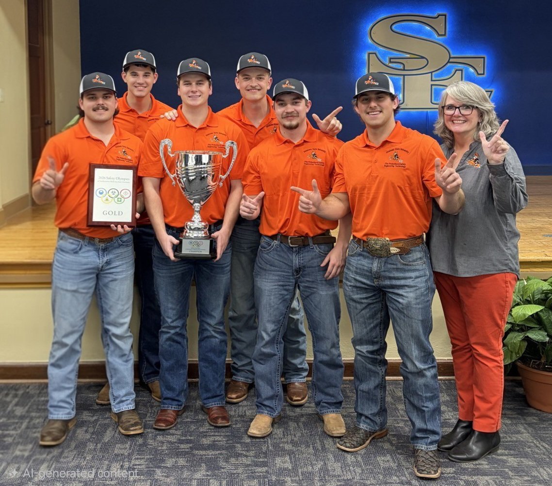 FPSETatOKstate's tweet photo. Congratulations to TeamOSU #okstate #fpset #fcem !!!!!!!!!!!  2026 Safety Olympics Champions !!!!!!!!!! The competition was fierce and the all the schools brought their best. #ironsharpensiron. #CEAT https://t.co/Bkdy29f6In