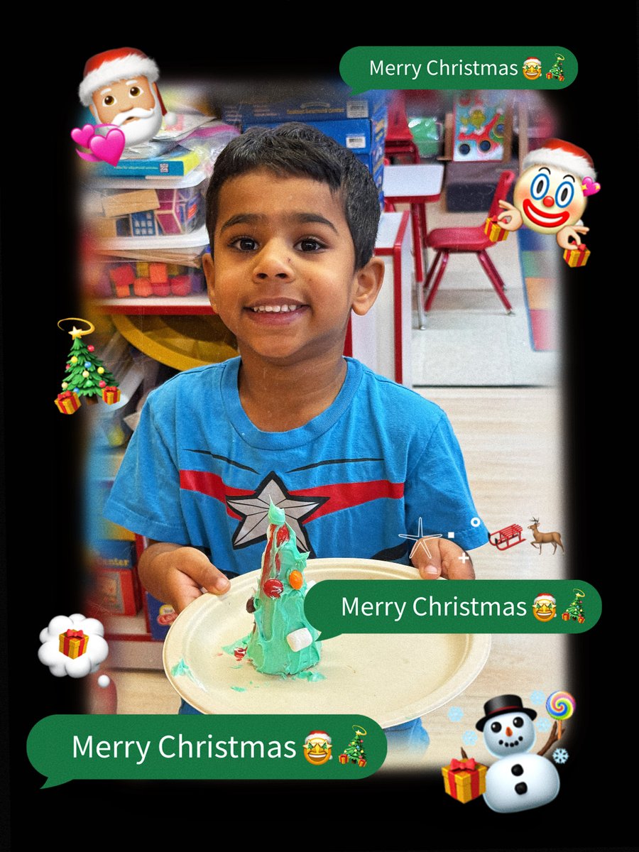 YangFanAcademy's tweet photo. Our little chefs had a blast transforming simple cones into sugary, festive trees. It was a sticky, sensory-filled lesson in decoration (and self-control!). We are carrying these sweet memories and bright smiles right into the New Year! 🍬✨

#YangFanPreschool #EdibleArt https://t.co/13wklQGkzZ