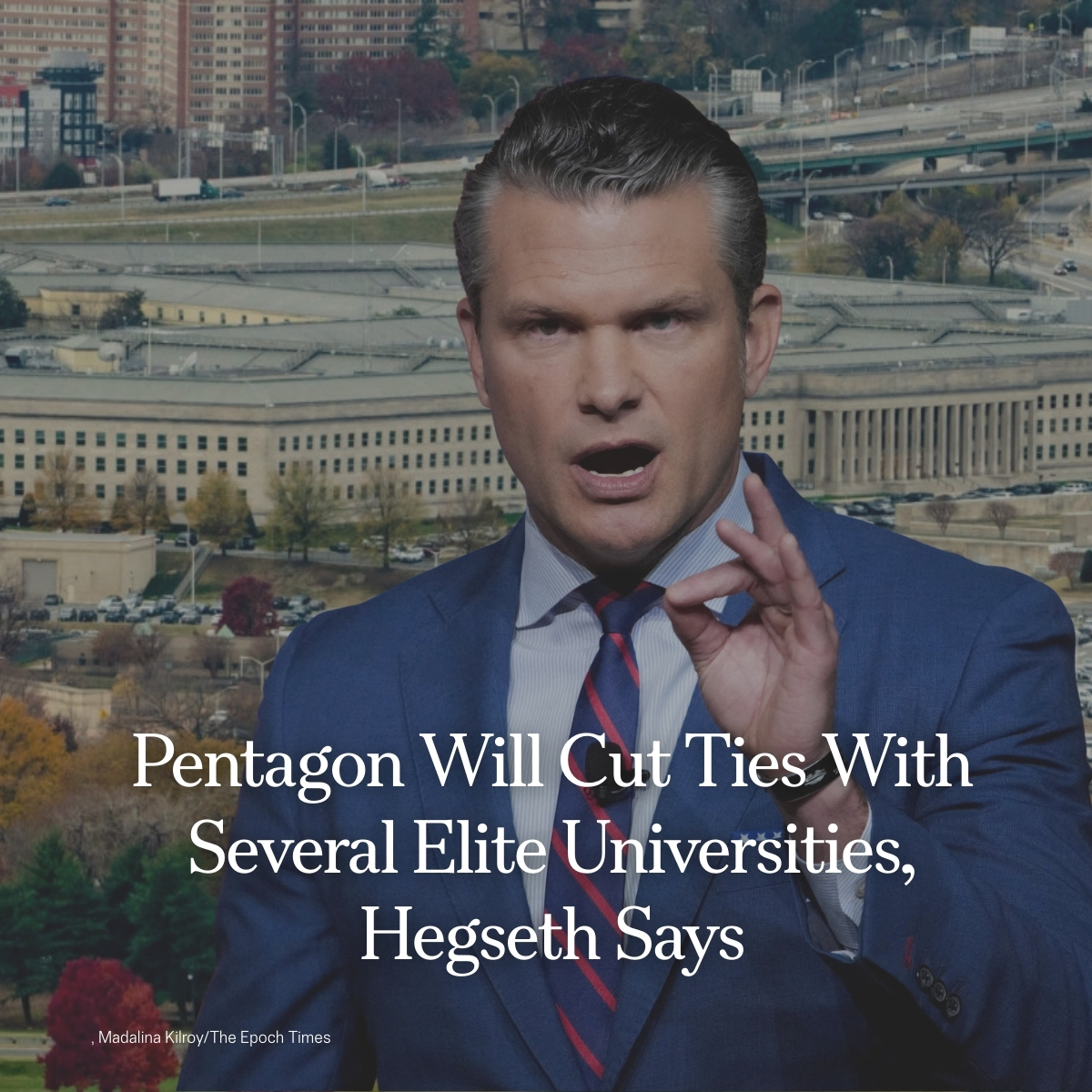 “For decades, the Ivy League and similar institutions have gorged themselves on a trust fund of American taxpayer dollars only to become factories of anti-American resentment and military disdain,” Secretary of War Pete Hegseth said.

Read more:
theepochtim.es/0dpzhl