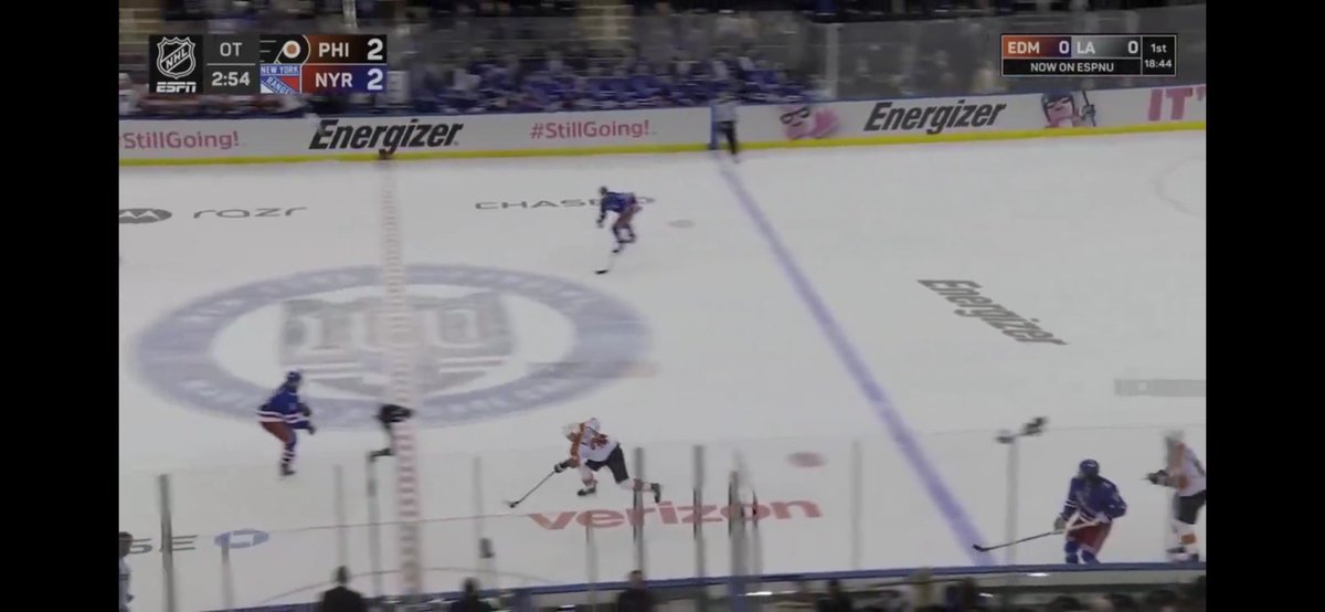 Timmy_G_Erie's tweet image. This was while Michkov had the puck at center ice