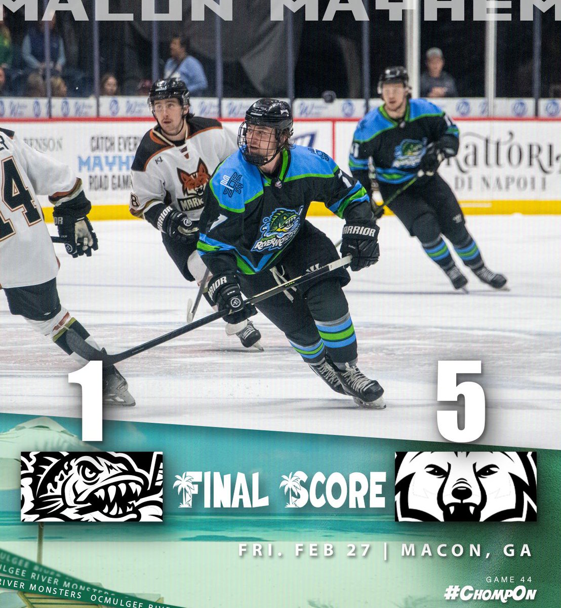 MaconMayhem's tweet photo. Final score of the River Monsters beach night ☀️
#ChompOn | #OCMvFAY https://t.co/dKyIYsoumu