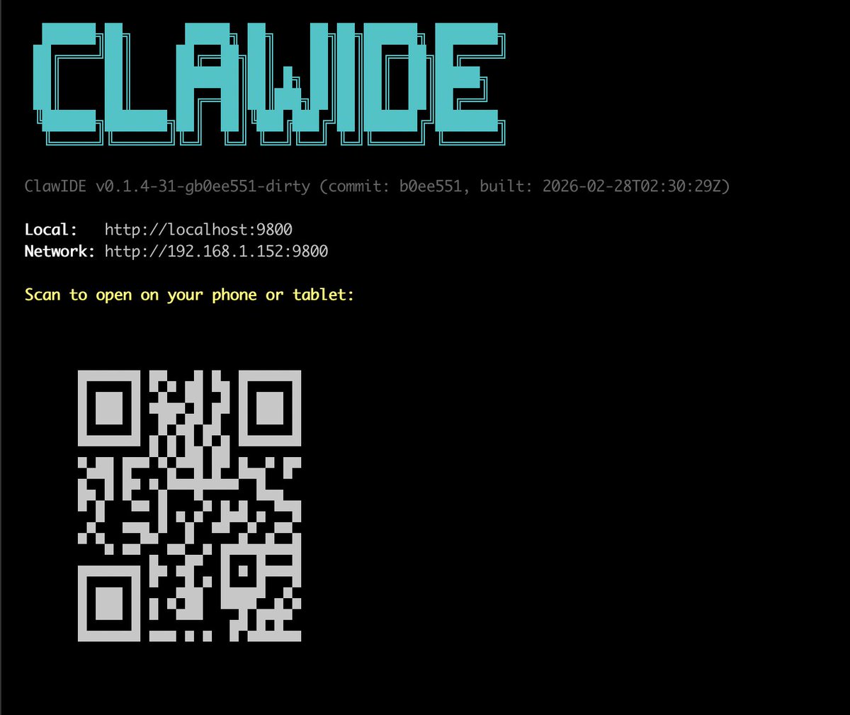 davydany's tweet photo. ClawIDE in practice - Start working on MULTIPLE projects, and MULTIPLE features, and walk away and pick it up on your iPad or iPhone. https://t.co/7nlfrIsktU