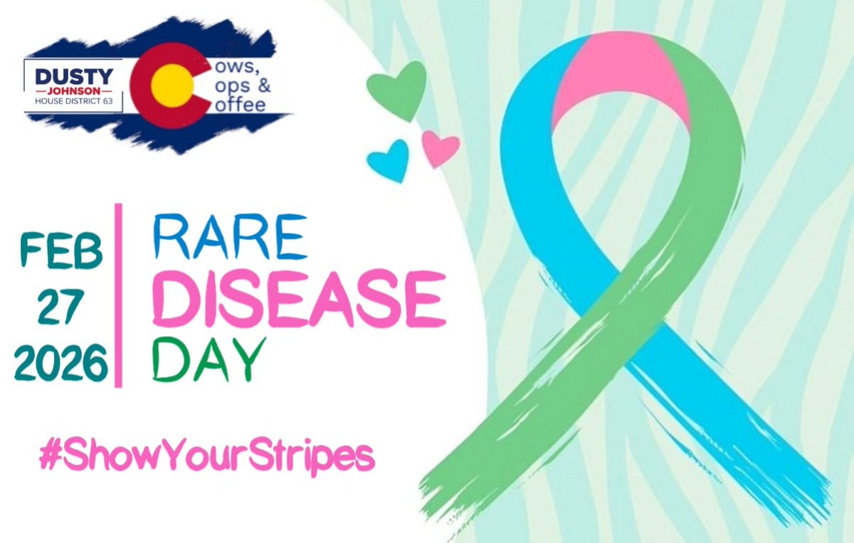 dusty4colorado's tweet photo. Today is #RareDiseaseDay! As someone who understands what it is like to live with a rare (and chronic) disease, today is close to my heart as I #ShowMyStripes.🦓🎗 To everyone who has had or is still going through their own unique medical journey, you are not alone. #YouGotThis https://t.co/awgSZFXKq4