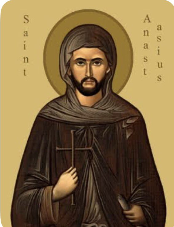 St. Anastasius the Persian, please intercede with God for the safety of the Iranian people and for peace.