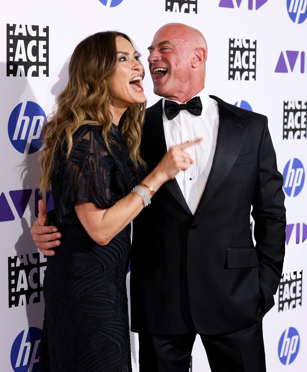Christopher Meloni and Mariska Hargitay at the 76th Annual ACE Eddie Awards on February 27, 2026 in Los Angeles, California.