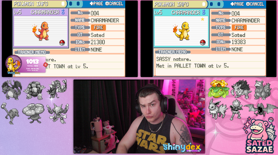 Shiny #2 for the double FR/LG DQT✨

Shiny charmander at 1013 resets only 2hrs after bulba!