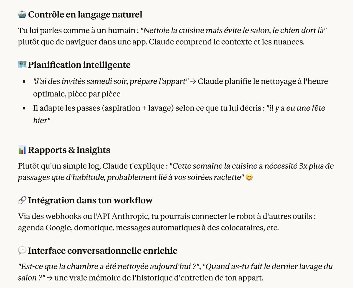 3h du mat avec mon dev sur Discord
On attend la fin du run de nos agents
Idée complètement inutile avec nos robots aspirateurs mais trop stylée 🔥

Clawdbot + Robot Aspirateur + Claude AI 

Je vous laisse lire 👇